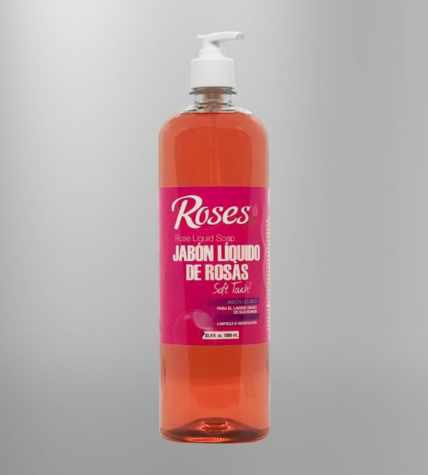 1000ML JABÓN LIQUIDO DE ROSAS_