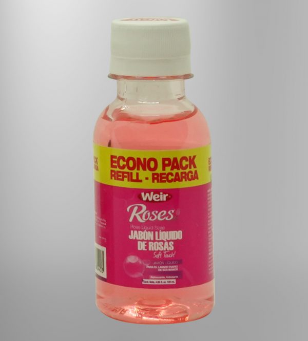 120ML JABÓN LÍQUIDO DE ROSAS RECARGA