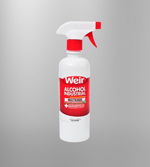 ALCOHOL INDUSTRIAL CON ATOMIZADOR 500ML